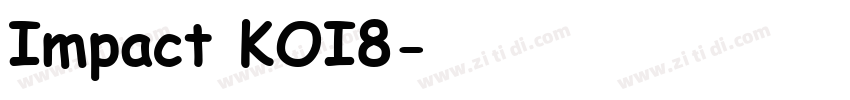 Impact KOI8字体转换